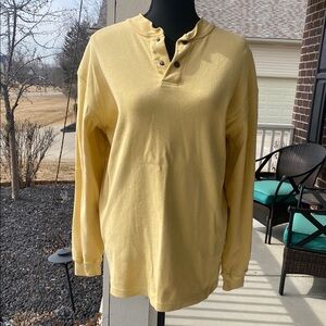 Outdoor Urban Terrain 100% Cotton Yellow Small Ribbed Woven Thick Long Sleeve